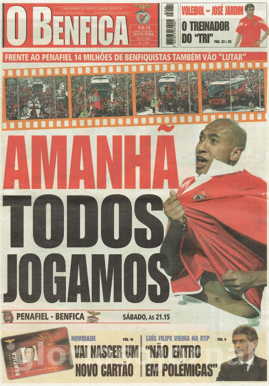 jornal o benfica 3184 2005-05-06